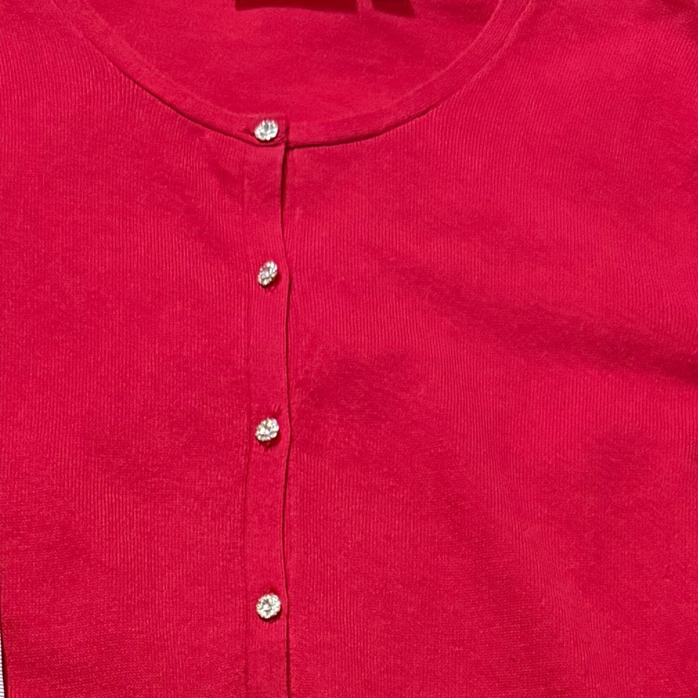 Vintage‎ Cardigan With Rhinestone Buttons - Picture 5 of 9